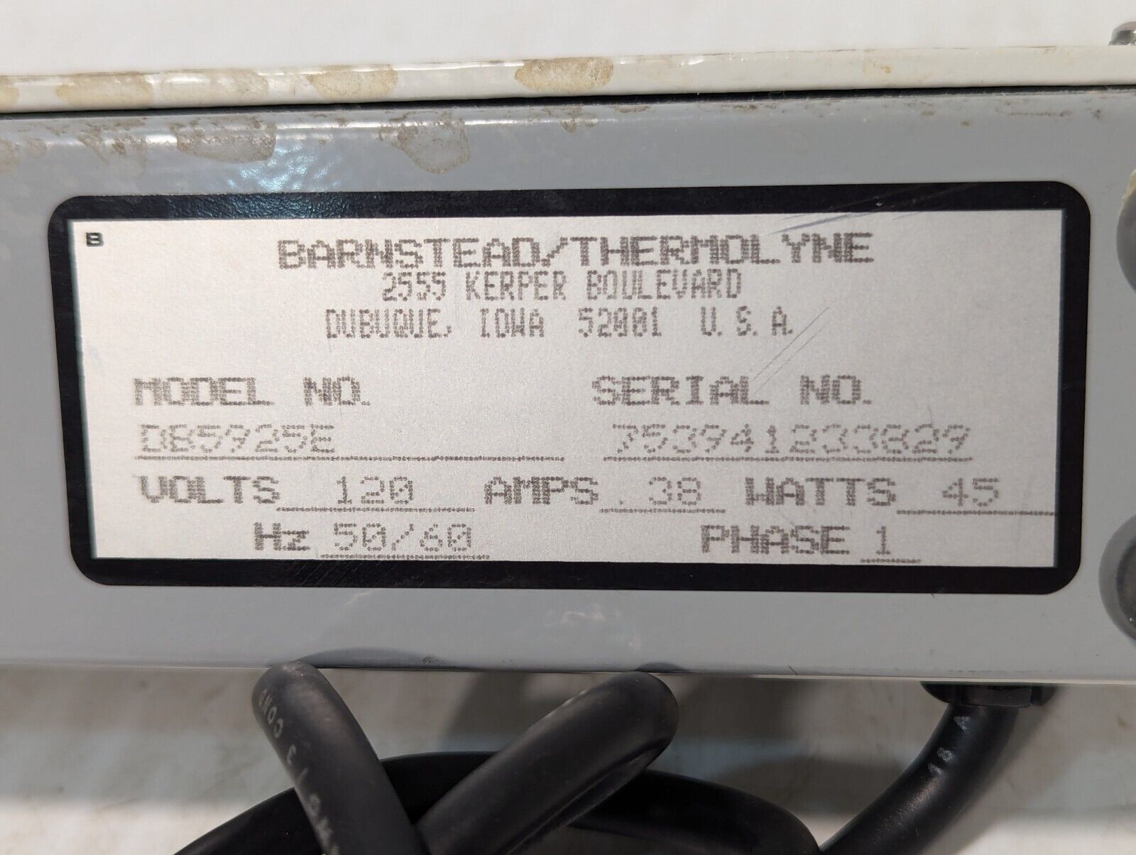 Thermolyne DB5925E Type 5900 Dri-Bath, 20 Wells, 120v, .38a, 45w - Free Shipping