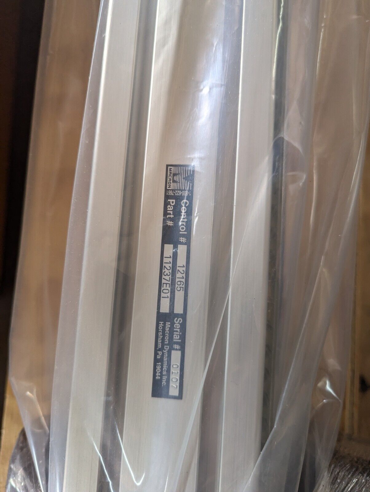 Macron 11237E01 Linear Rail Actuator / 3915-12-000-4790 Vertical Feeder Lift