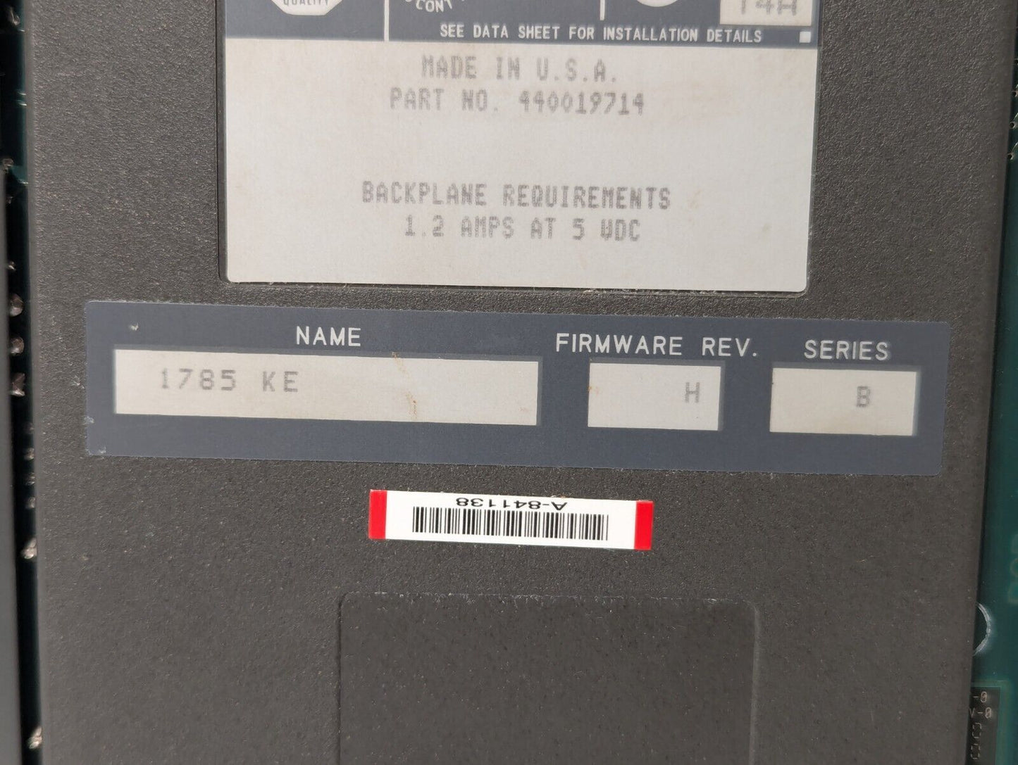 Allen Bradley 1785-KE /C Communication Interface Module - Free Shipping+Returns