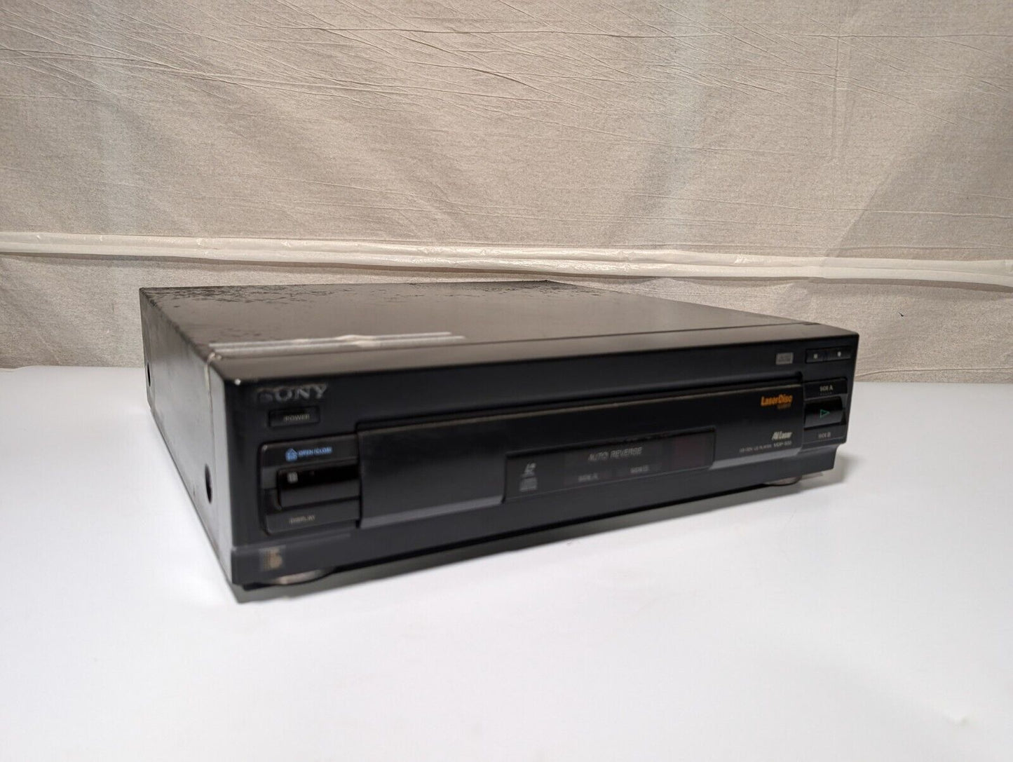 Sony MDP-500 AV Laser Auto Reverse Laserdisc CD \ CDV \ LD Player