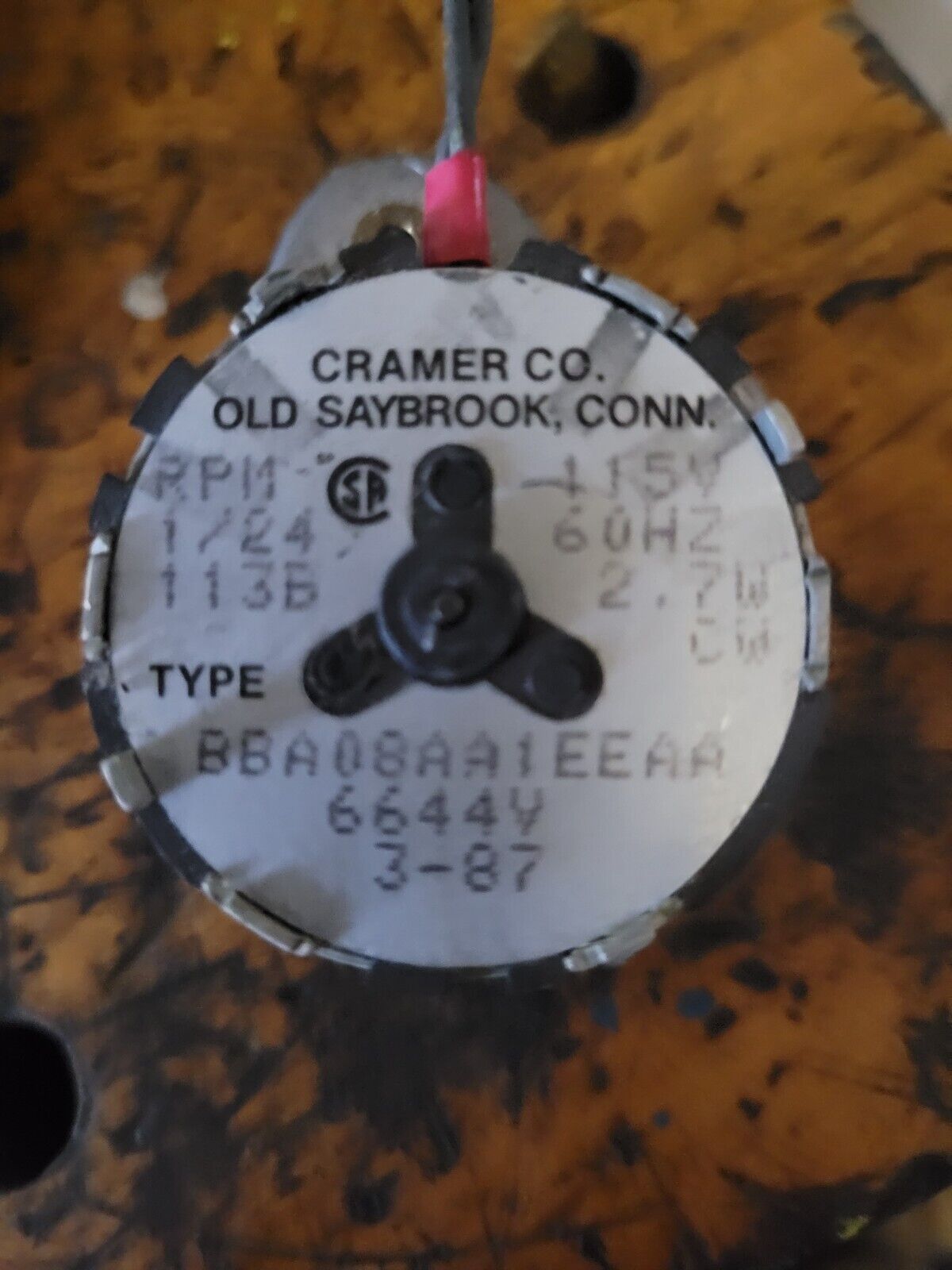 Lot of 5 Cramer Type 117 BBA08AA1EEAA Synchronous Motor, 115v, 2.7W - Free Ship