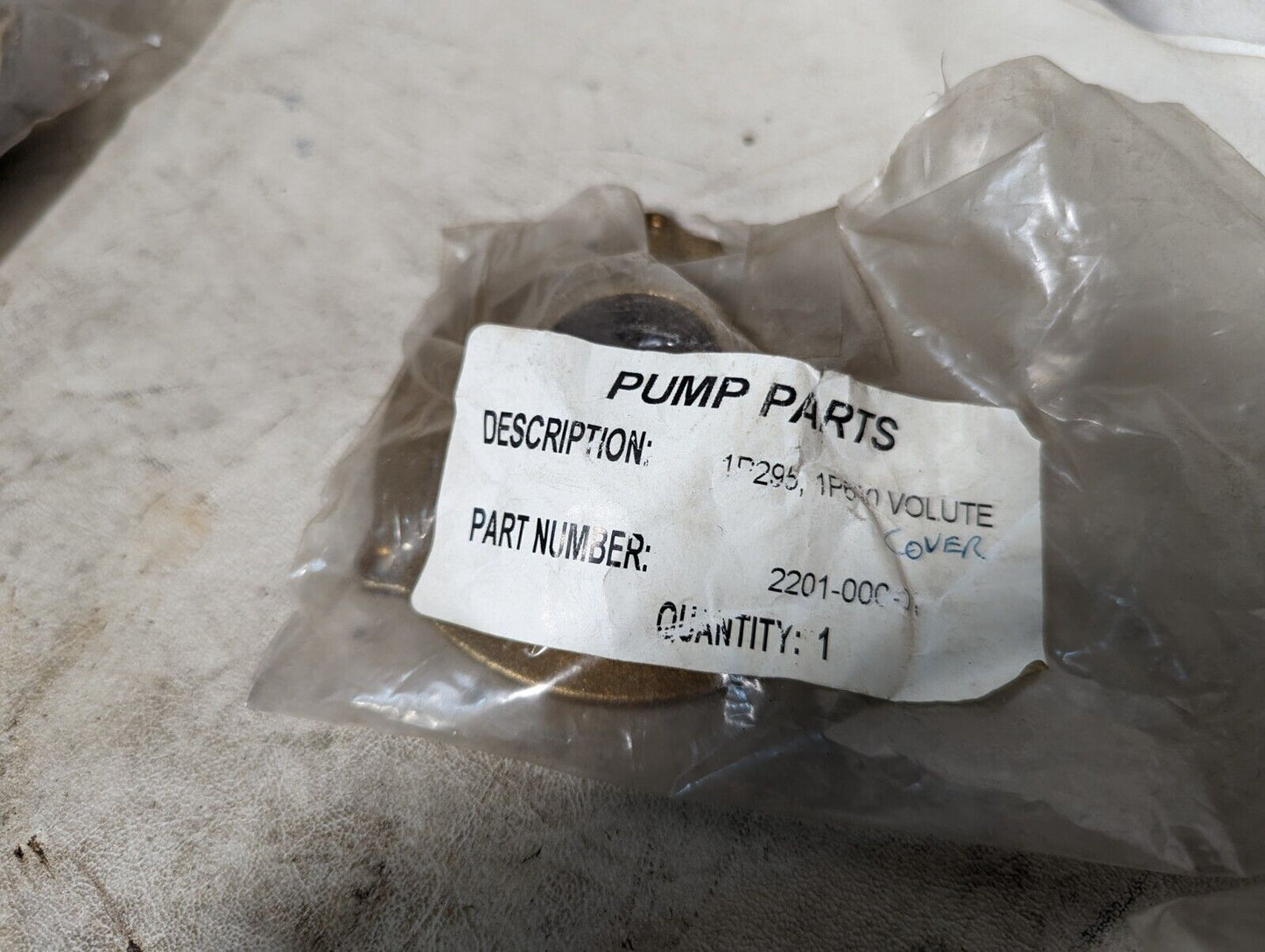 AMT 2201-000-01 volute cover, pump parts 1P295, 1P630