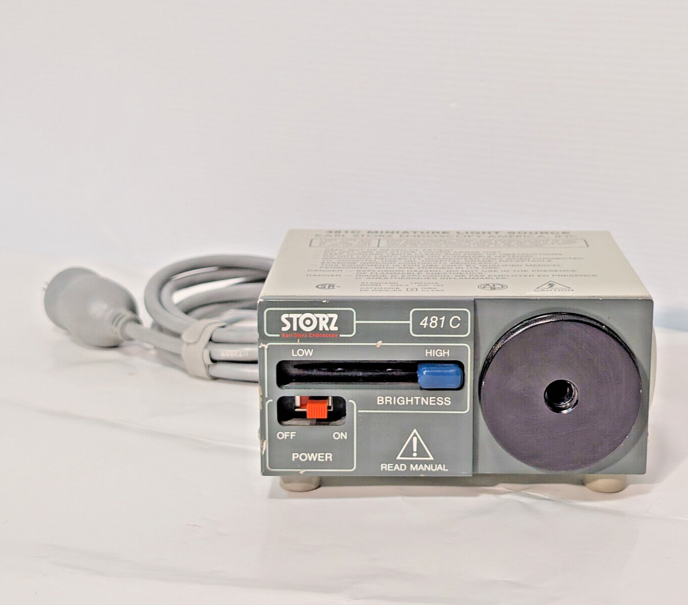 Storz 481C Miniature Lightsource, Endoscopy, 117 VAC, 50/60 Hz, Made in USA