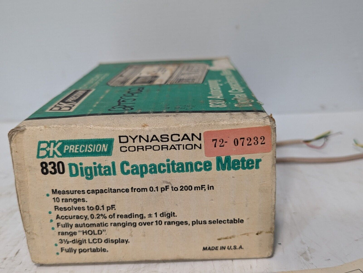 Dynascan T57902 830 Autoranging Digital Capacitance Meter - Free Shipping+Return