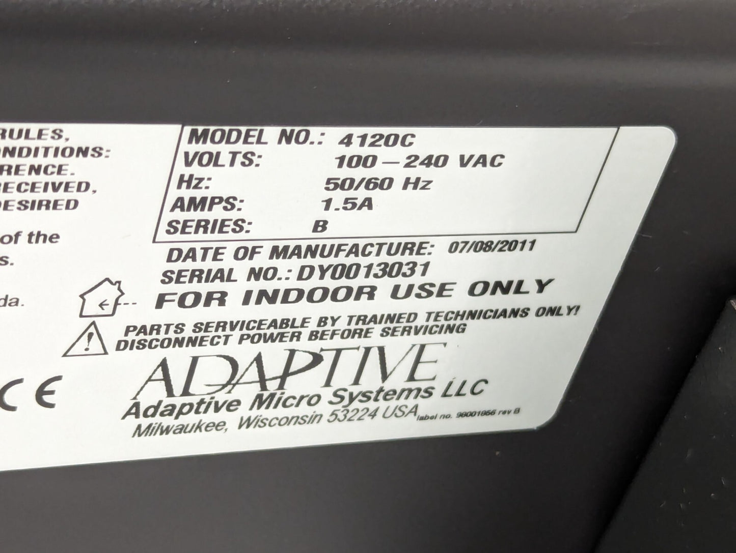Adaptive 4120C Alpha LED Electronic Sign Display with Remote, 3 Color, 2 Lines