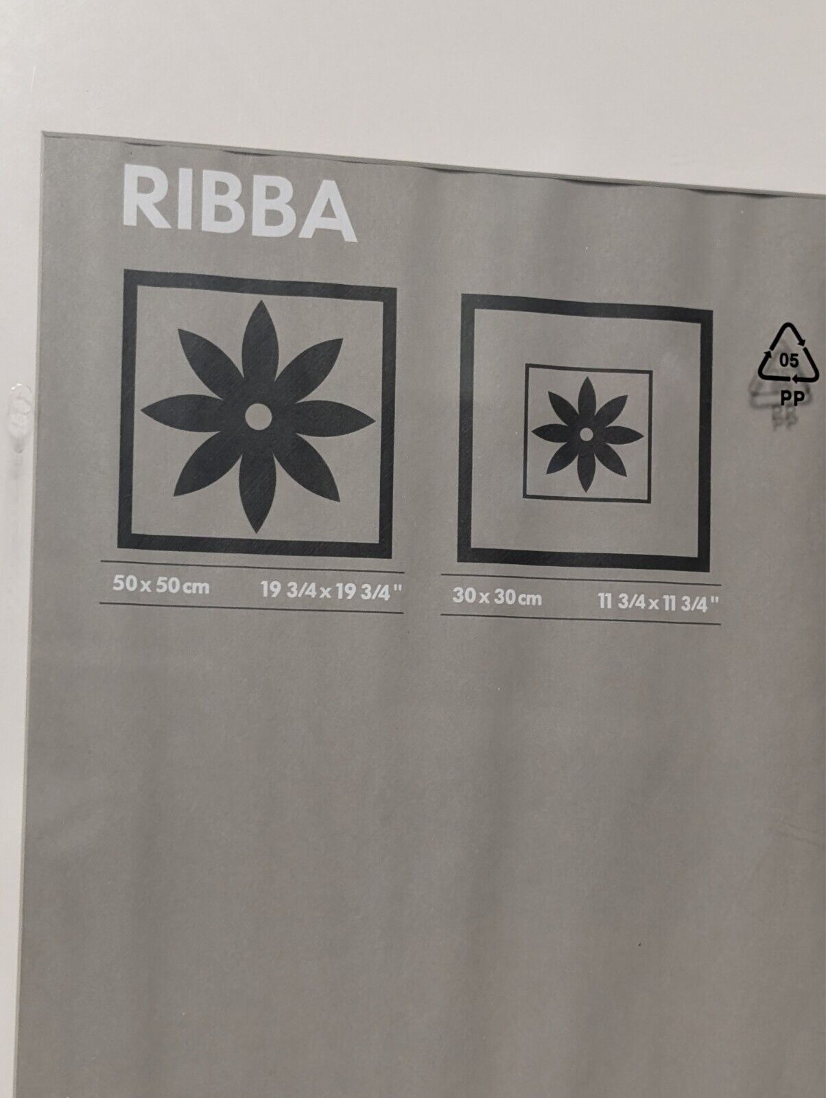 (1) IKEA RIBBA Frame Black 19-3/4” X 19-3/4” Picture Frame, New