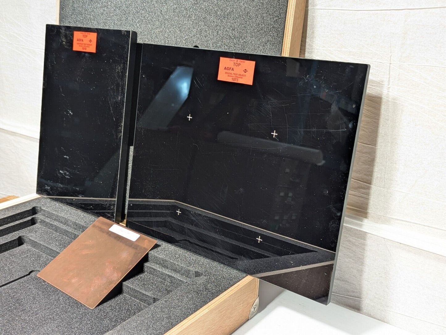 AGFA GE K2008KT QS test phantoms set, rev. 3, ELDT3, 2271906, ADC test phantom