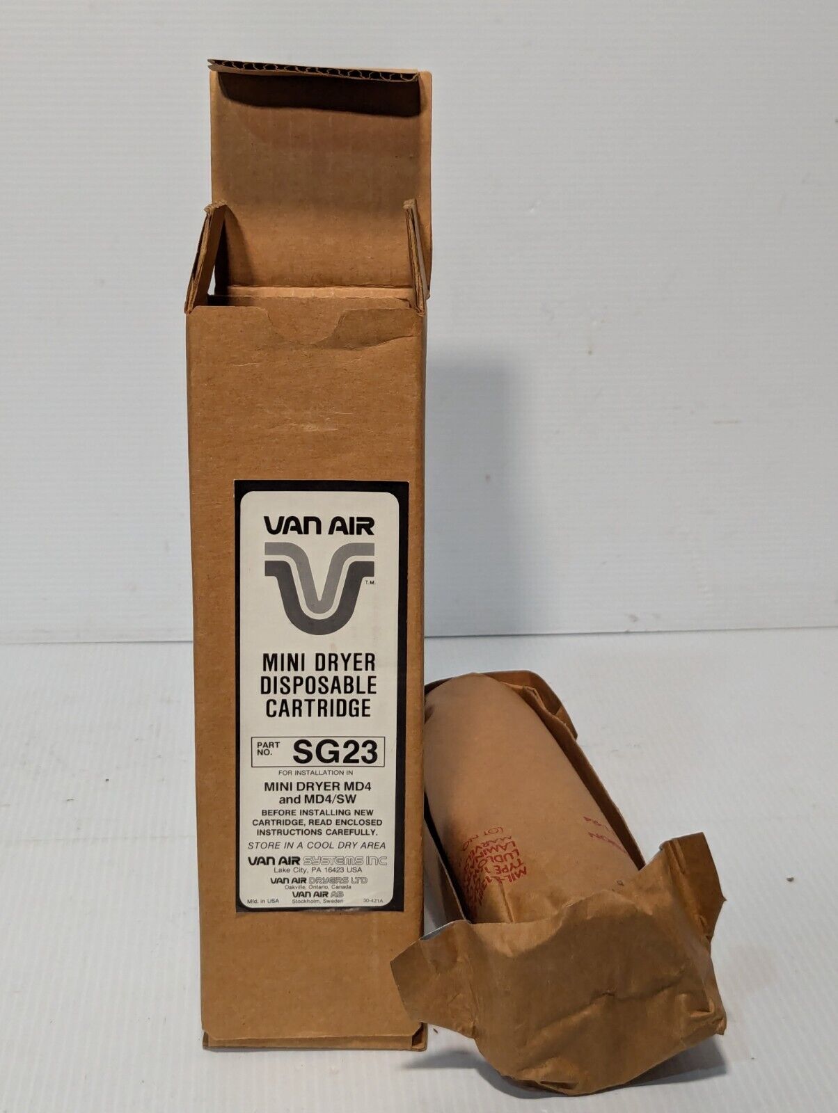 Van Air MD-4/SW Mini Dryer, SG23, for drying compressed air or gas, 4 SCFM@100PS