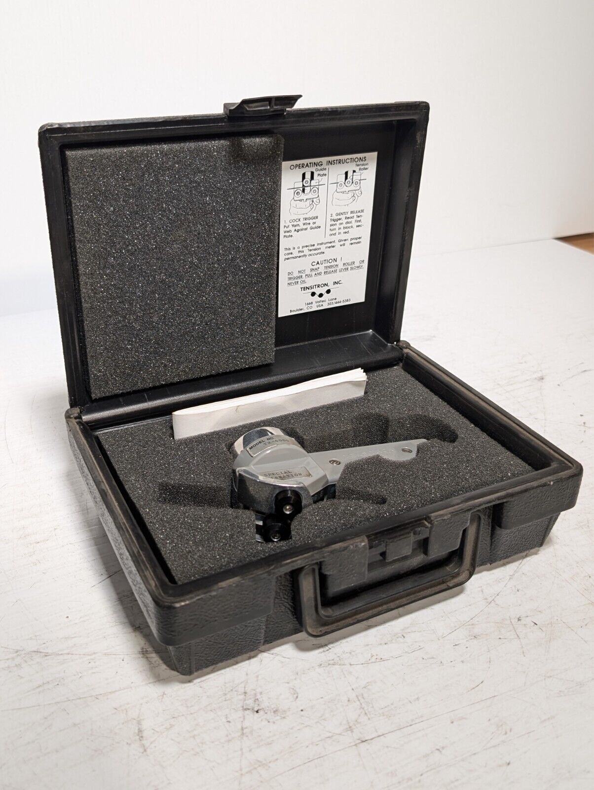 Tensitron TR-4000 Mechanical Trigger Tension Meter for Fine Wire & Filaments