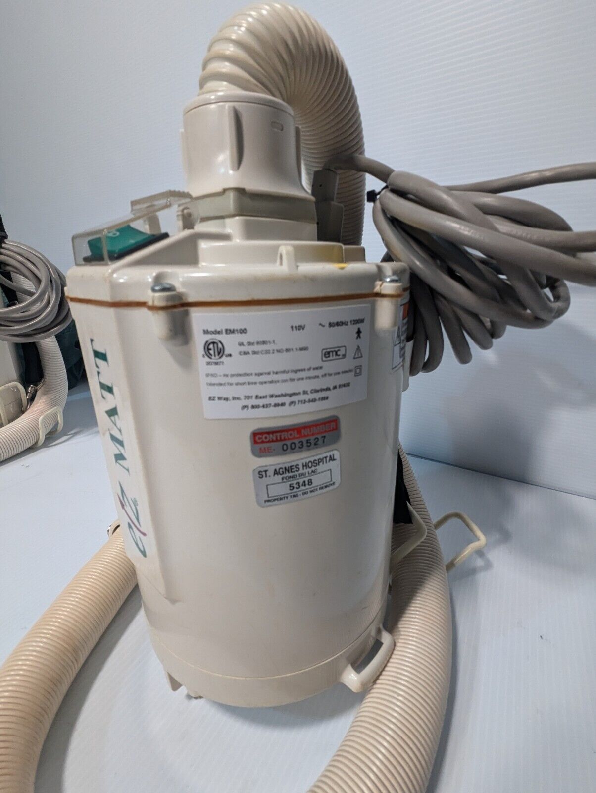 EZ MATT EM100 Air-Matt Hovermatt Air Transfer System Pump, 1200W - Free Shipping