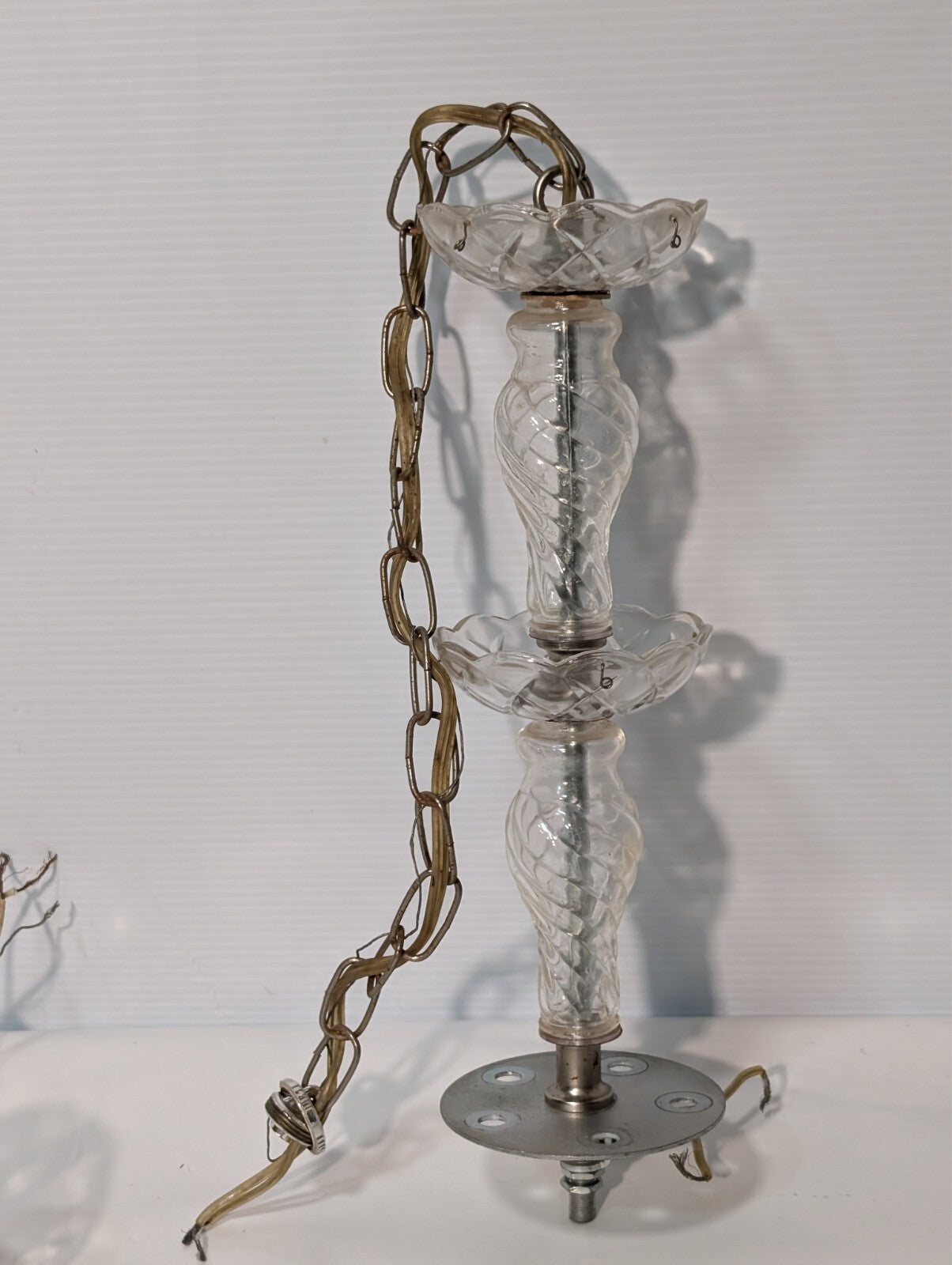 Vintage Crystal Chandelier, Disassembled