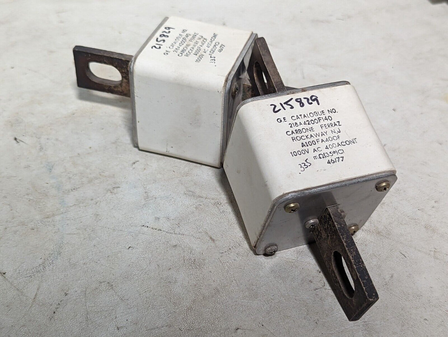 GE 218A4200F140 fuse, carbone ferraz, A100FA400F, 1000VAC, 400A cont