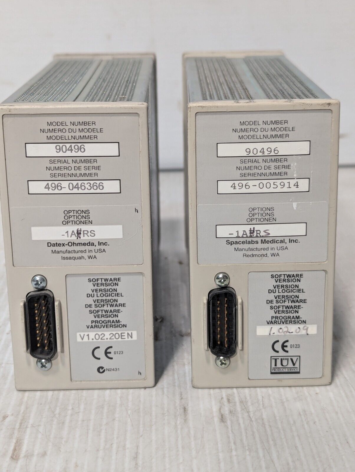 Spacelabs 90496 Multi Parameter Module ECG SpO2 T1-2 - Free Shipping