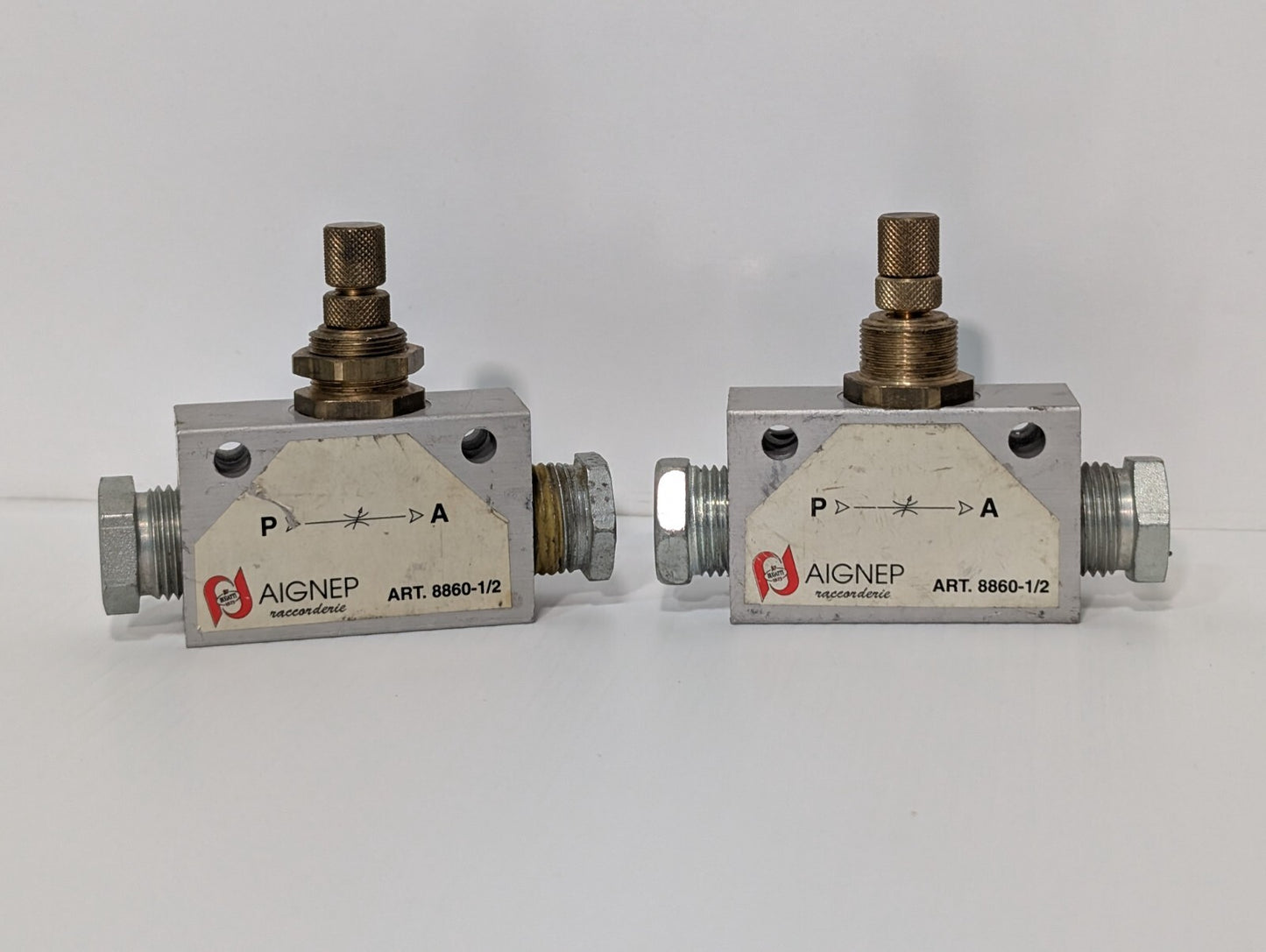 Aignep 8860-1/2 Bi-Directional In-Line Flow Regulator 7 Bar Inlet Pressure