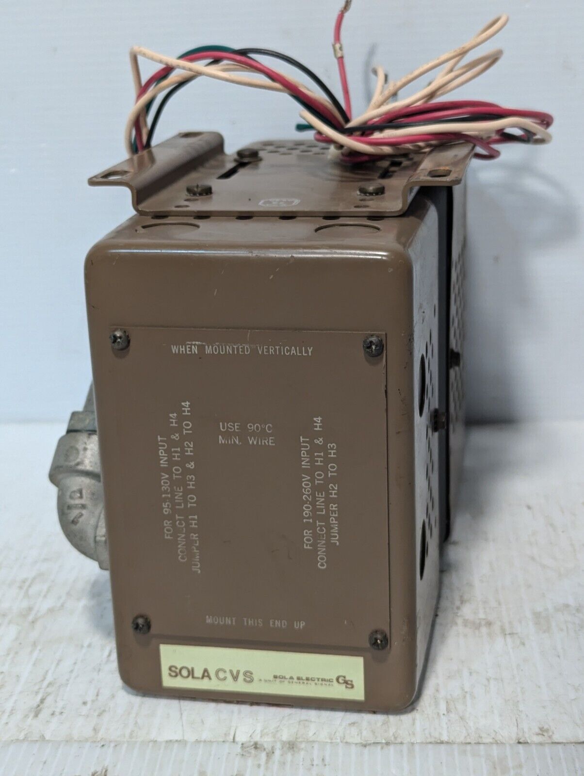 Sola Constant Voltage Transformer Harmonic Neutralized Type CVS No. 23-22-125