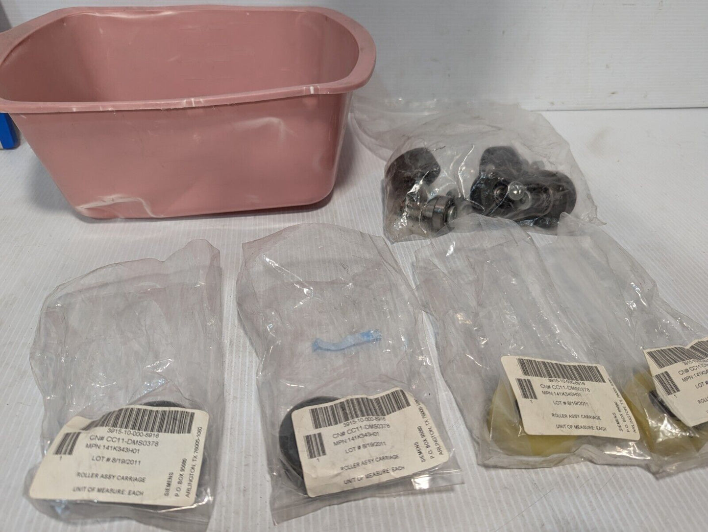 Lot of 4 Siemens 141K343HO1 Roller Assembly Carriage plus more - Free Shipping