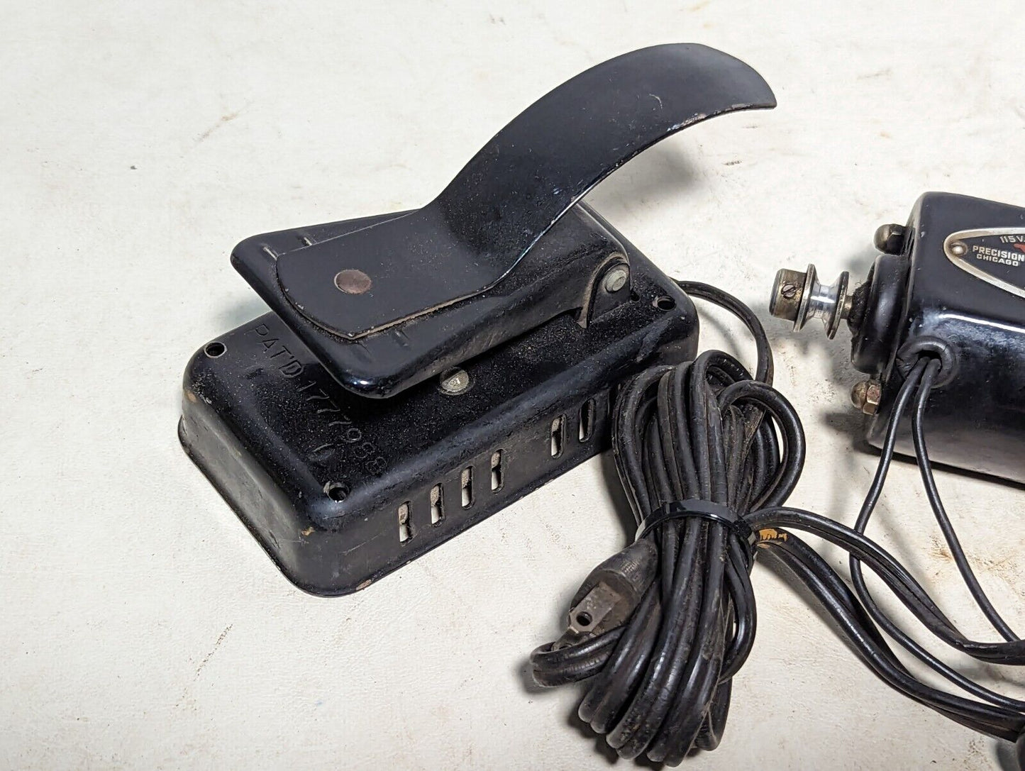 Weber 1/15 HP motor, 115VAC/DC, 5000RPM, with foot pedal