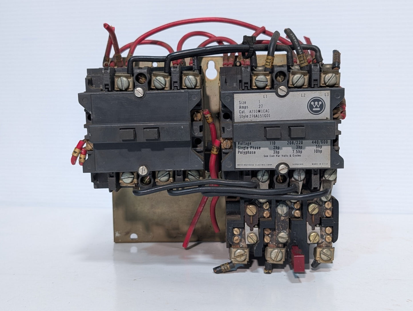 Westinghouse A210M1CAC Size 1 Motor Starter / Overload Relay Single + Polyphase