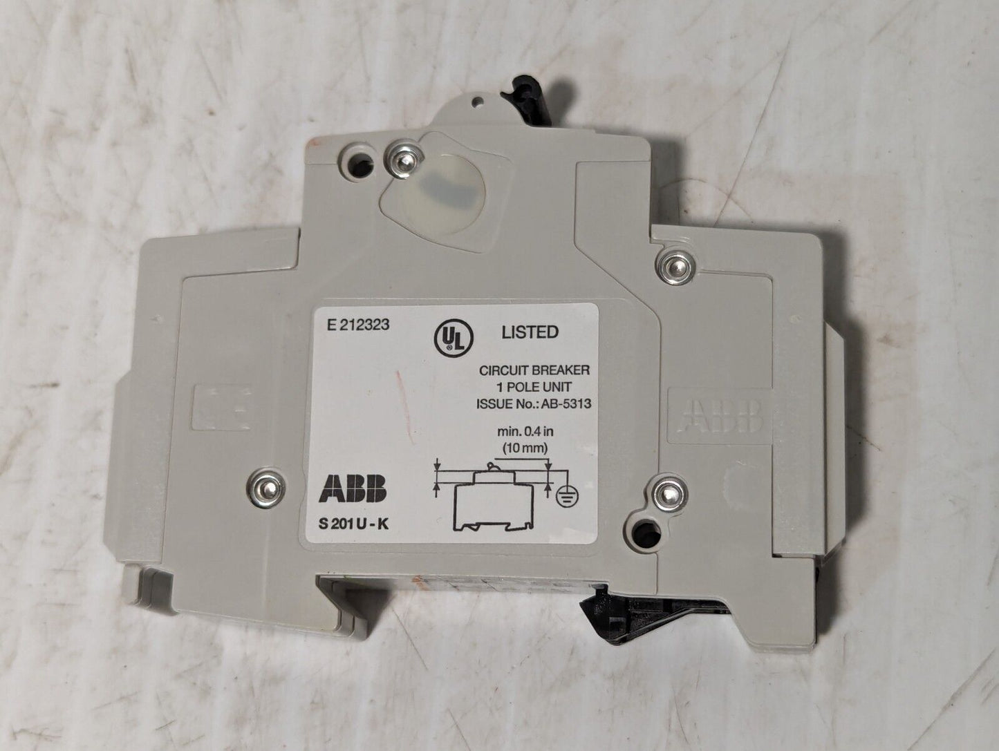 ABB S201 U-K15A Circuit Breaker 15A, 240VAC 1-Pole - Free Shipping