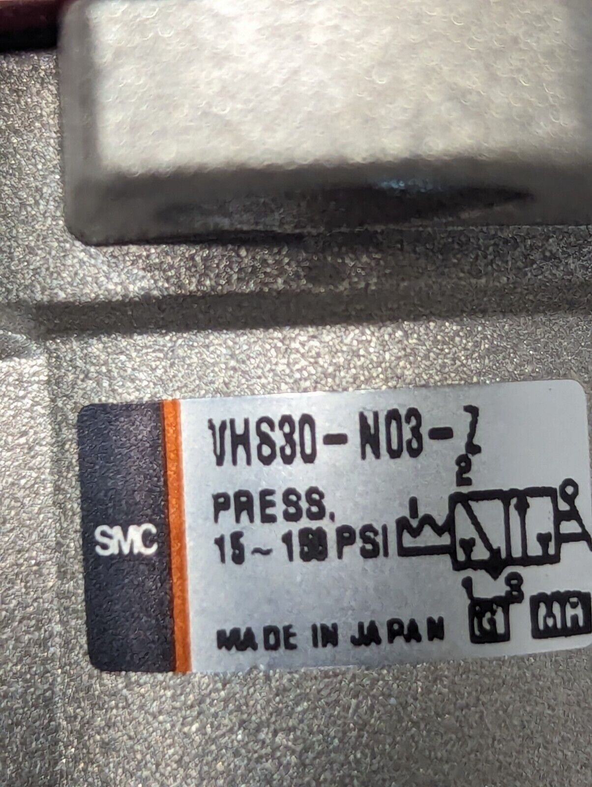 VHS30-N03-Z SMC Pressure Relief 3 Port Valve 3/8 NPT - Free Shipping