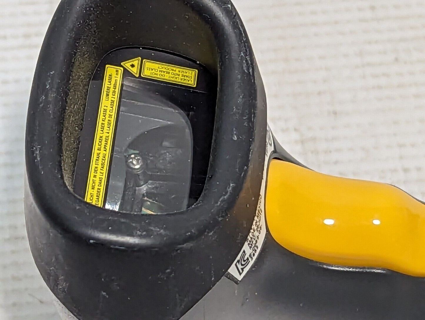 Symbol LS2208-SR20007R-UR handheld USB barcode scanner with stand