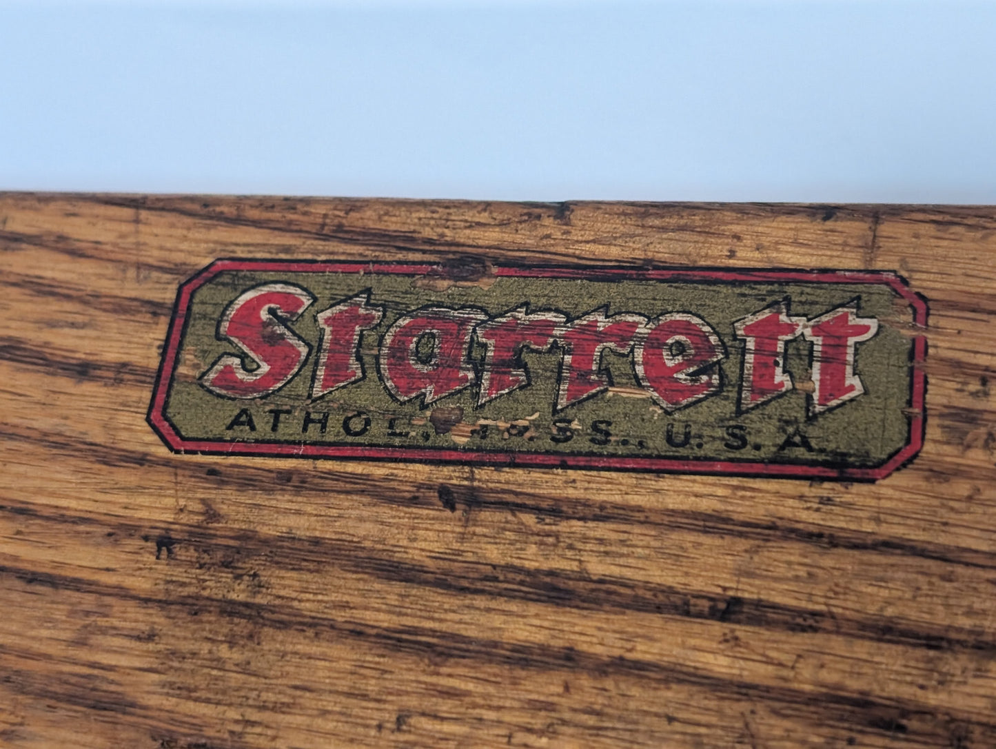 Vintage Starrett Machinist Gauge Blocks Measuring Tools Gage Set Wood Case, USA