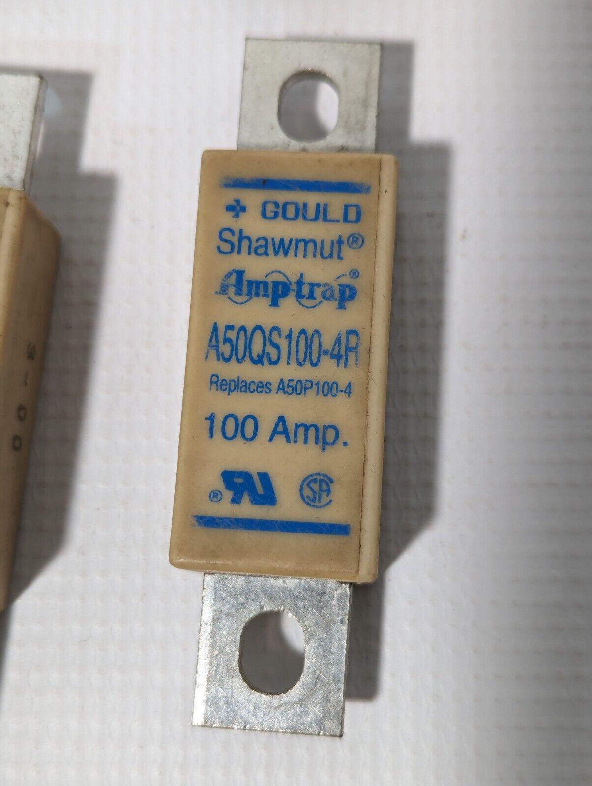 Lot of 6 Gould Shawmut A50QS100-4R Fuses, Amptrap, 100A - Free Shipping