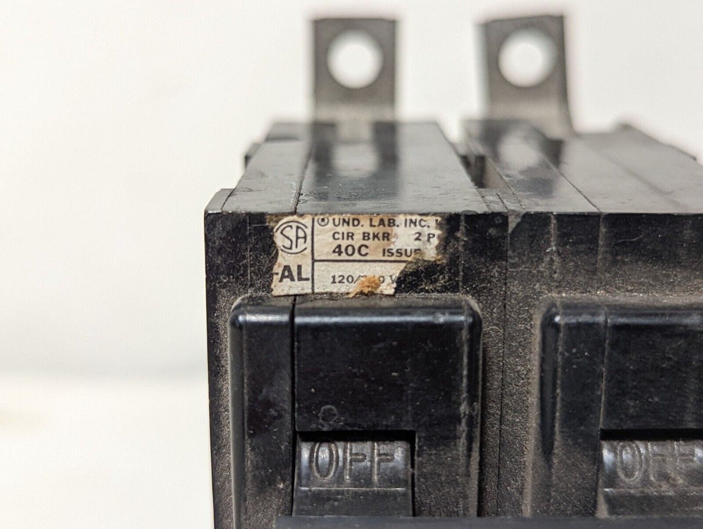 Westinghouse BA220 circuit breaker, 20A, 120/240VAC, 2 poles