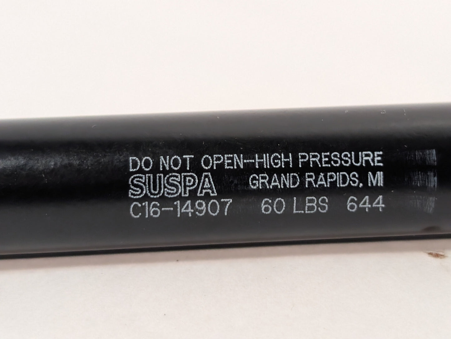 Suspa C16-14907 Gas Prop, Strut, Spring, Shock, Lift Support, 60Lb. Made in USA
