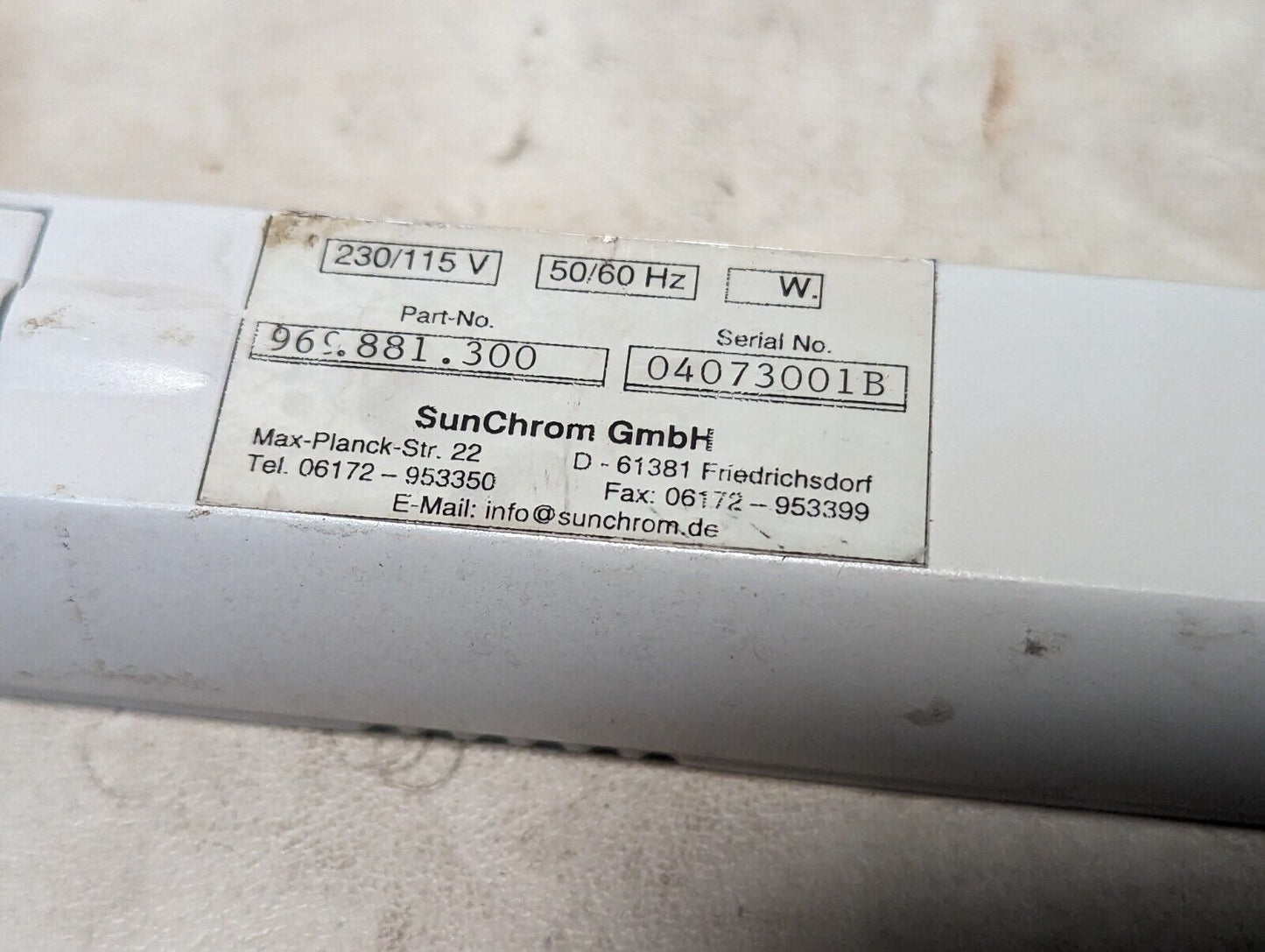 SunChrom 969.881.300 Column Heater 2/1