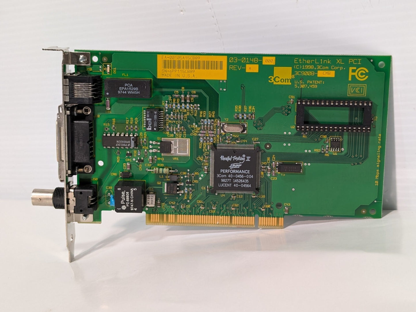 3Com 40-0456-004 Parallel Tasking II Performance PCI Ethernet Network Card