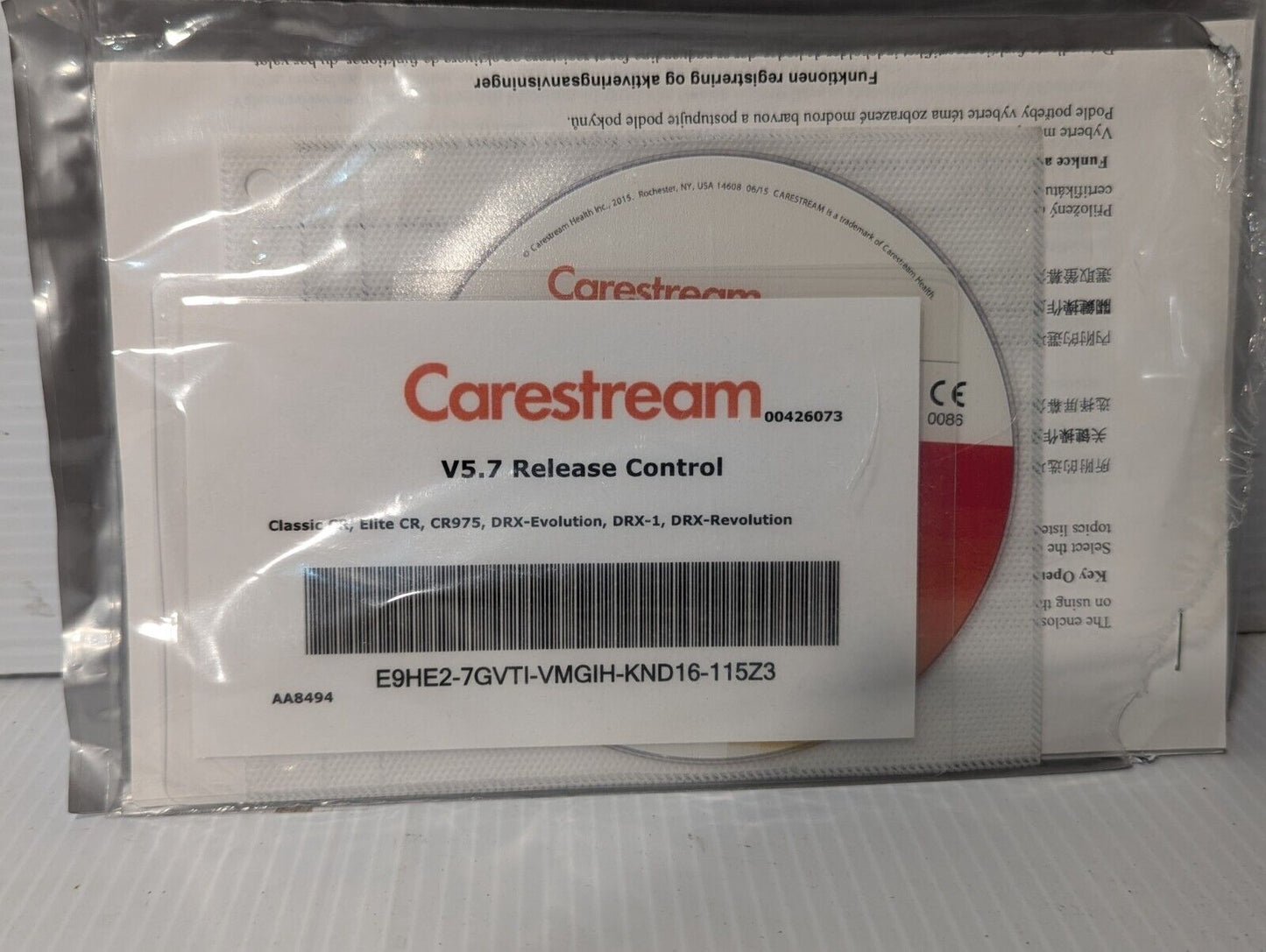 Carestream Software Upgrade, Utilities and User Documentation Kit(s) - Free Ship