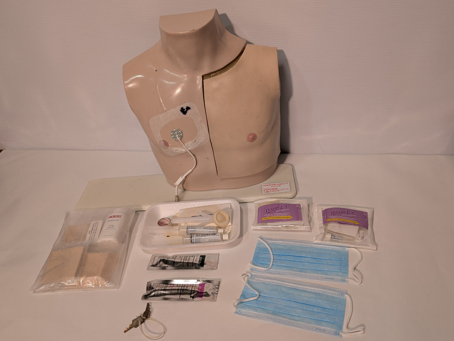 Vata Chester Chest 400P Anatomical Healthcare Model Port Training Mannequin