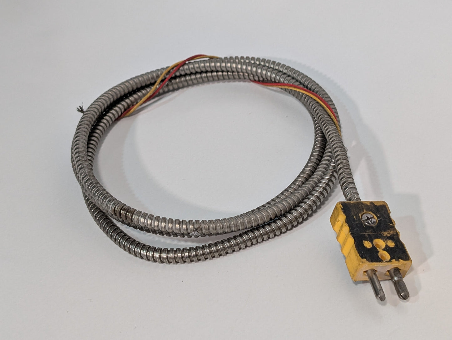 Unbranded Heavy Duty Thermocouple Armored Stainless Steel Cable, As Shown
