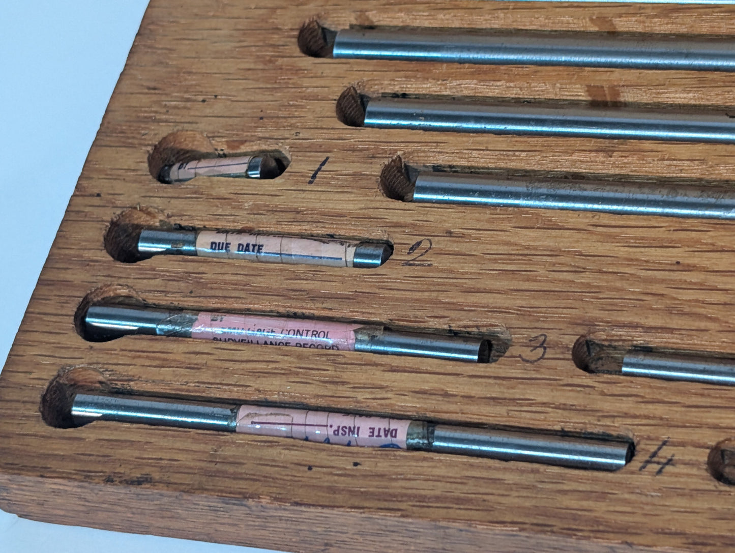 Vintage Starrett Machinist Gauge Blocks Measuring Tools Gage Set Wood Case, USA
