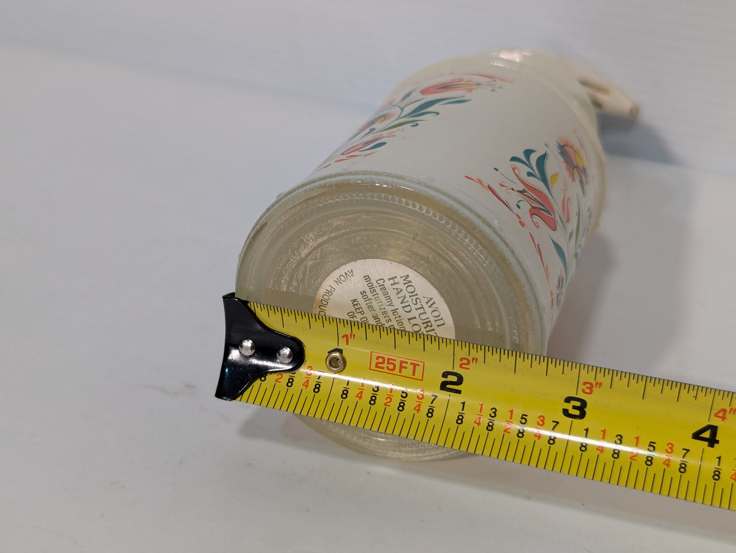 Vintage 1970s Avon Country Bird Glass 10oz Lotion Pump Dispenser Made in USA