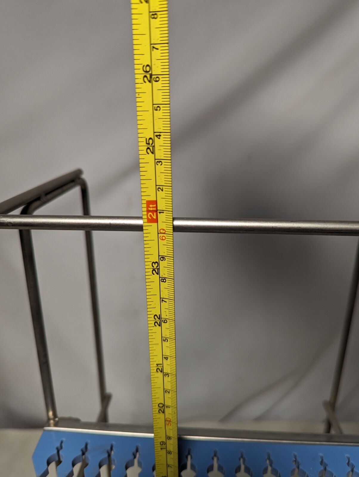 Wire and tubing organizer from medical facility, 24 in x 9.5 in x 6 in