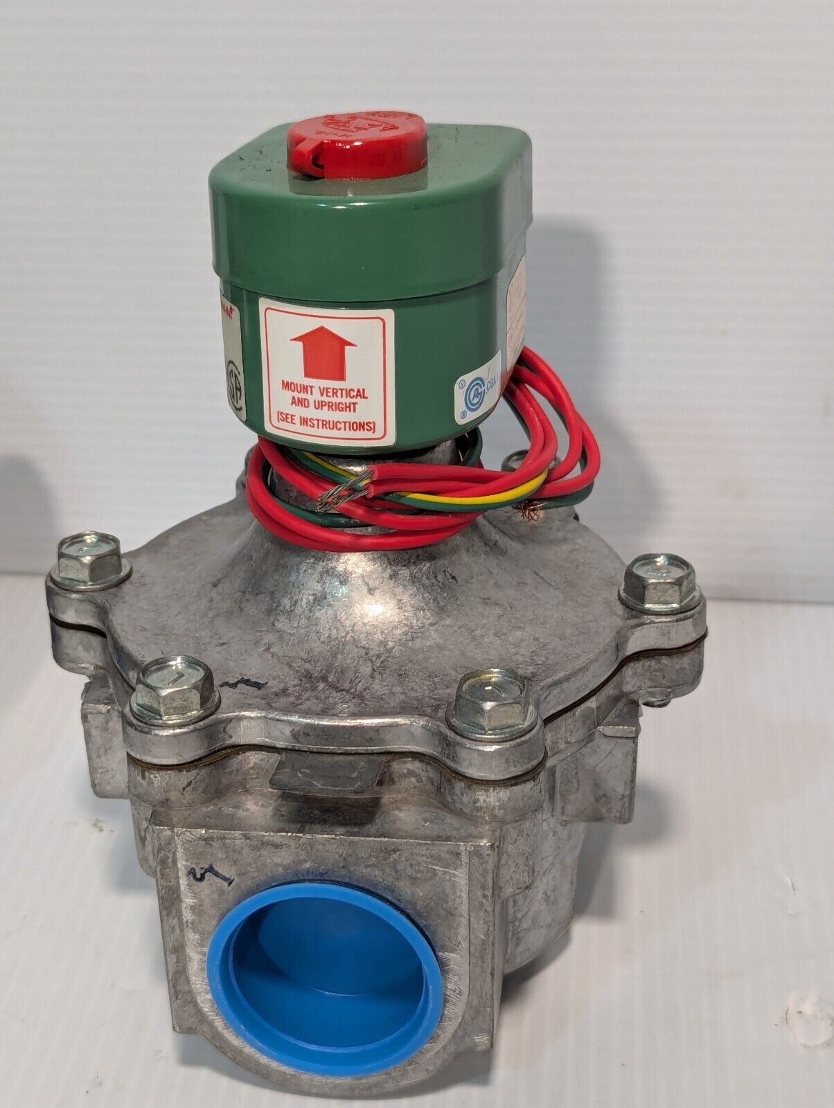 USED Asco 8215B60 Solenoid Valve (RIGHT in photo)- Free Shipping