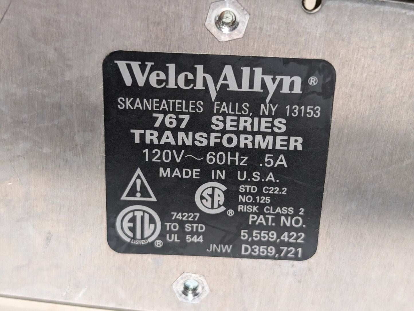 Welch Allyn 767 Series Transformer 2 Otoscopes No Heads & 76751 Suretemp