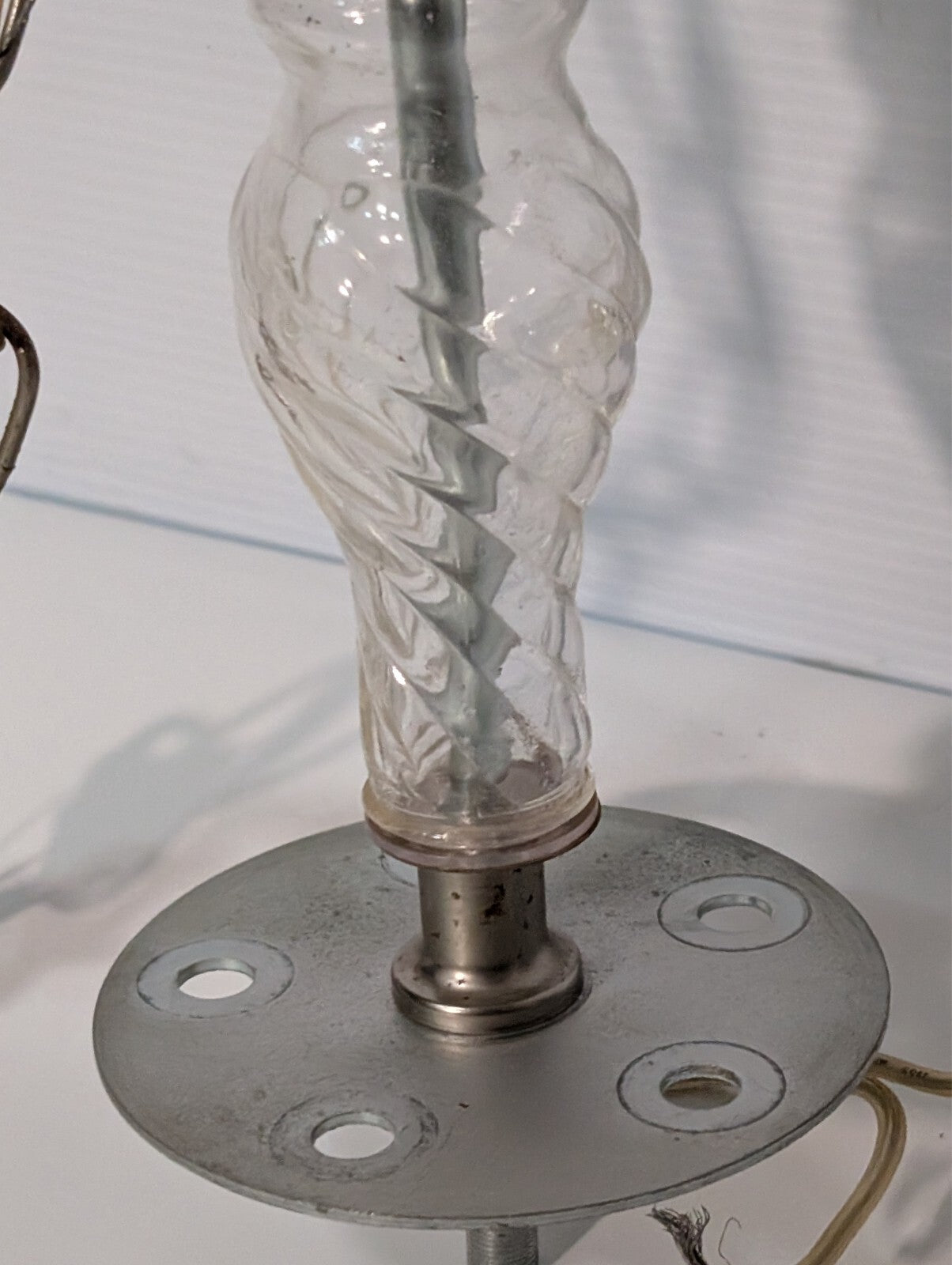Vintage Crystal Chandelier, Disassembled