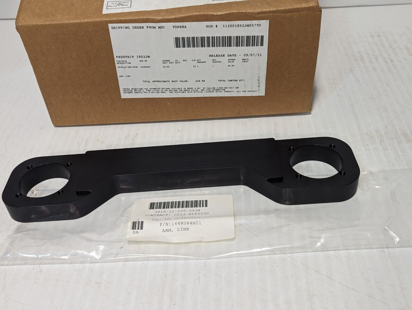 3915-12-000-2938 164K084H Link Arm - Free Shipping
