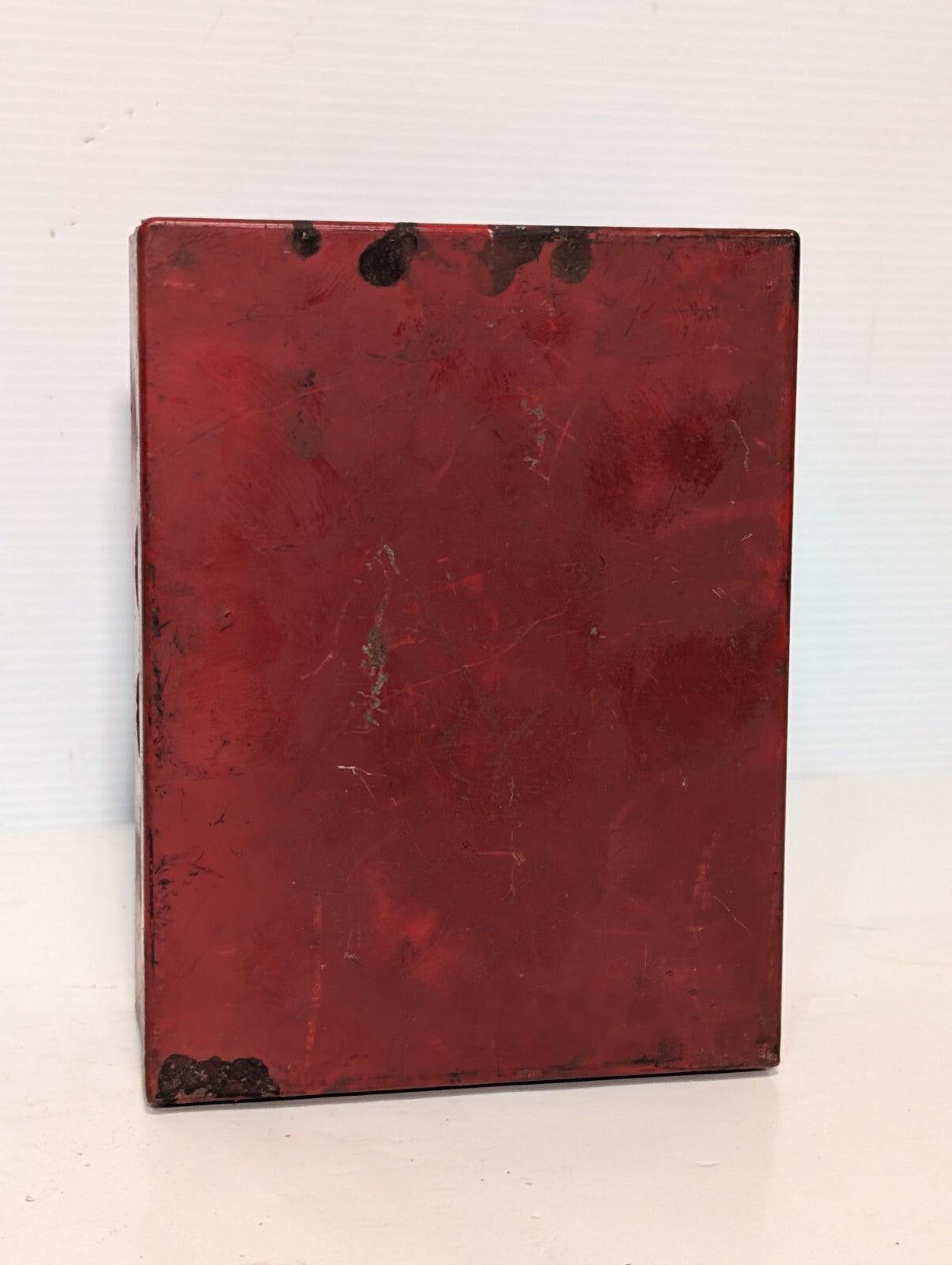 Unbranded Junction Box Enclosure 8" x 6" x 3.25", Punch Outs, Hinged Lid, Red