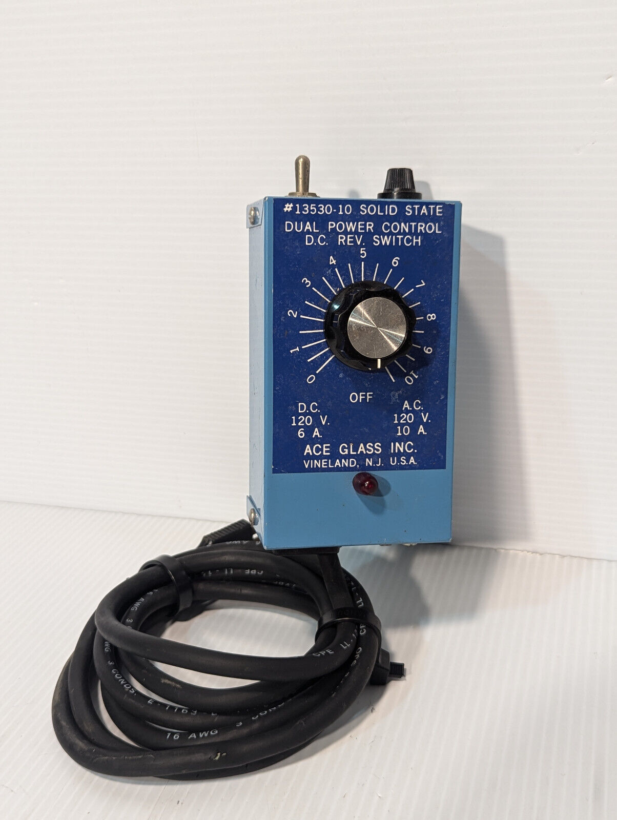 Ace Glass 13530-10 Solid State Dual Power Control D.C. Rev. Switch - Made in USA