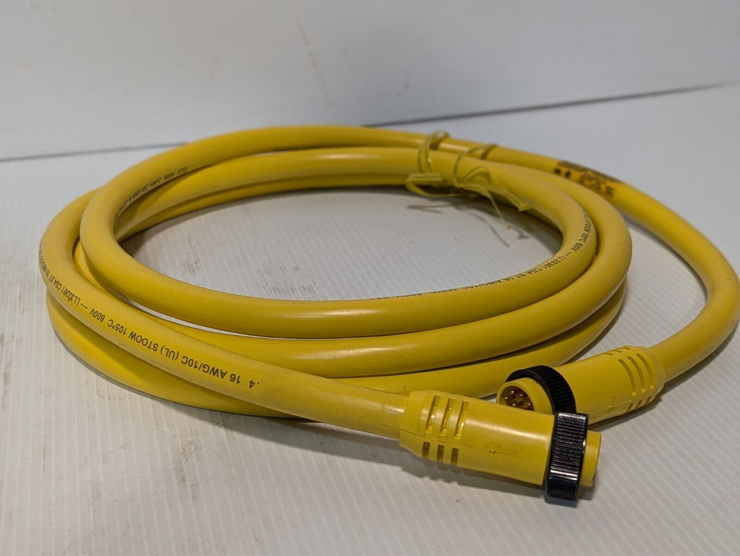 (1) Woodhead 331020A01F120 10 Pole M-F Straight C-Size Double-Ended Cordset