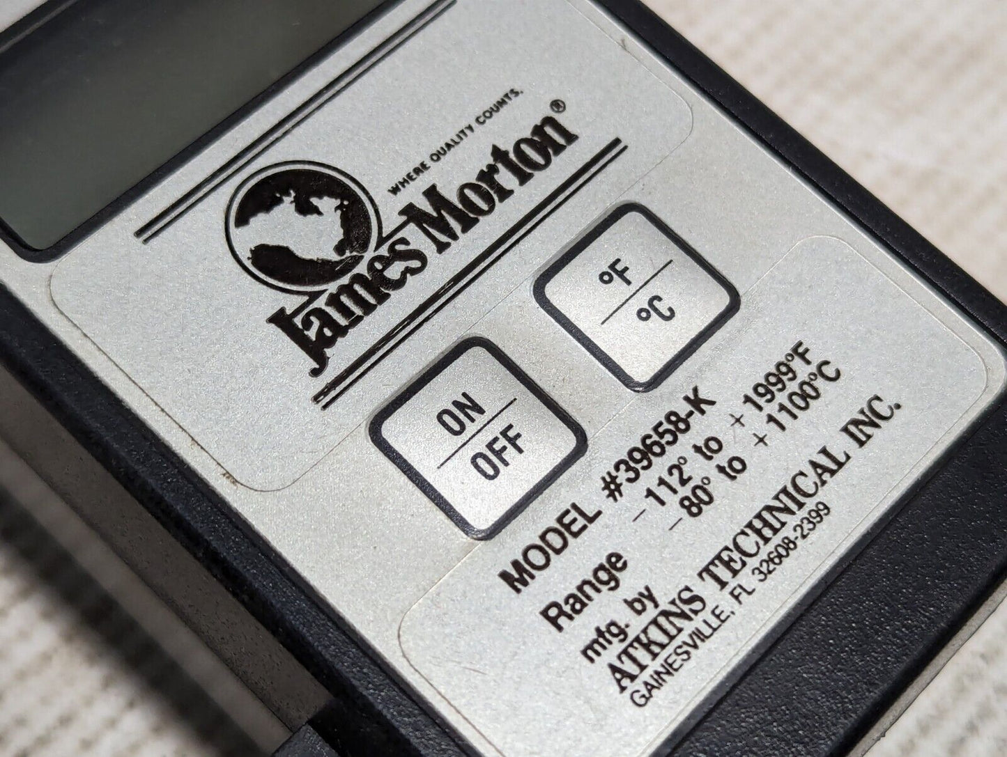 Atkins Technical 39658-K digital thermometer, -112 deg to 1999 deg F, -80 deg to