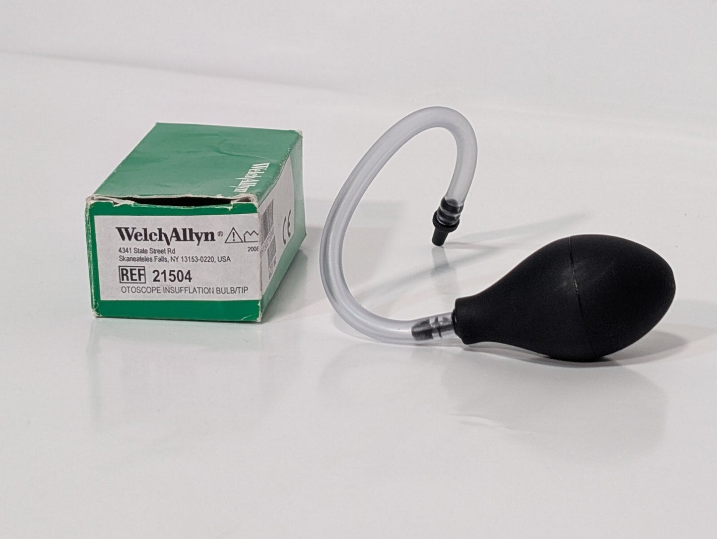 Welch Allyn 21504 Otoscope Insufflation Bulb with Tubing and Distal Tip Connect