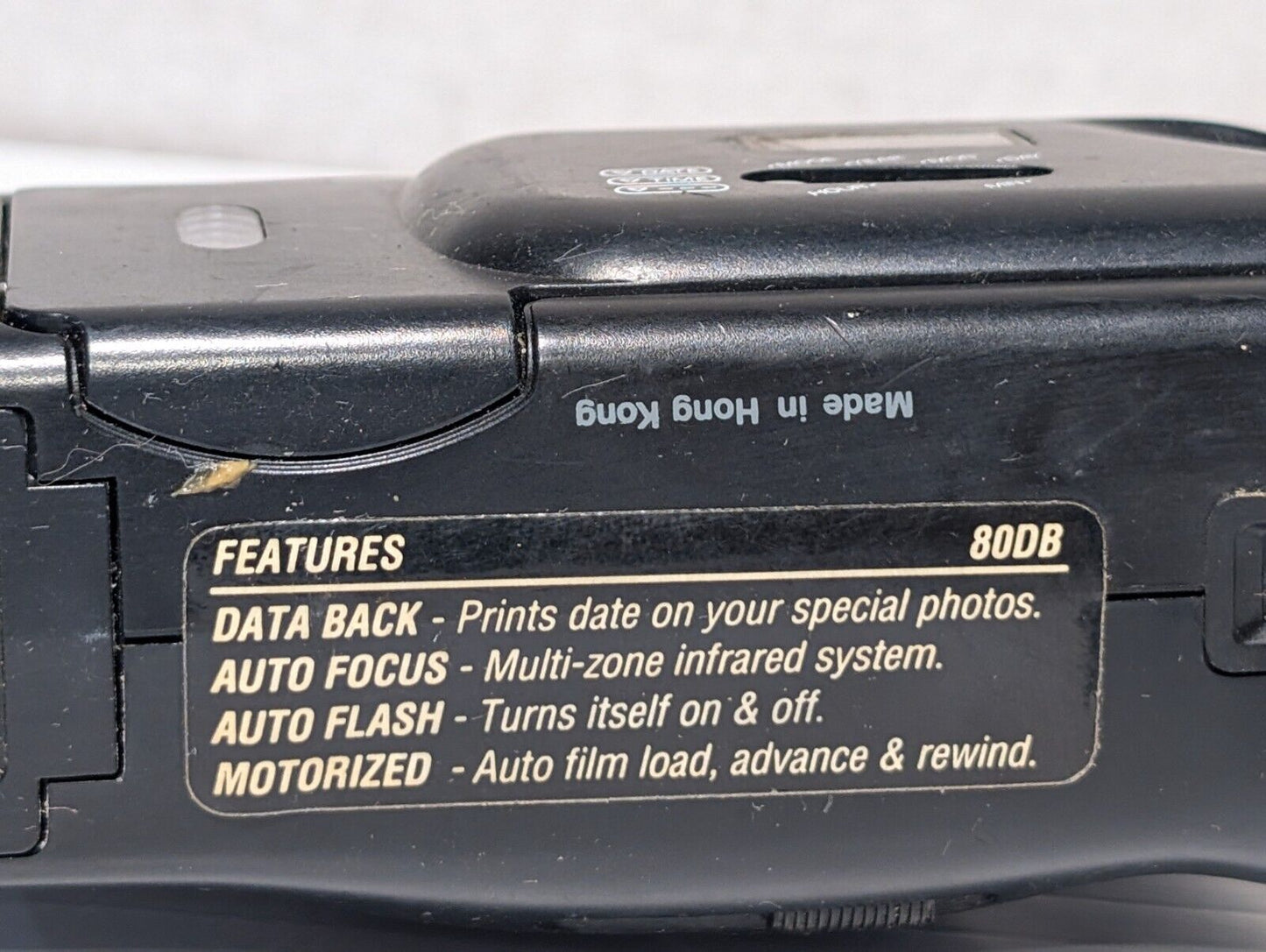 Vivitar PS80DB Data Back Motorized Auto Flash 35mm Film Camera