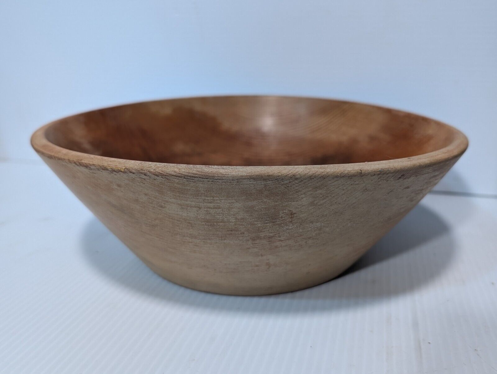 Traditional Wooden Plate and Bowl as pictured, not as shiny - Free Shipping