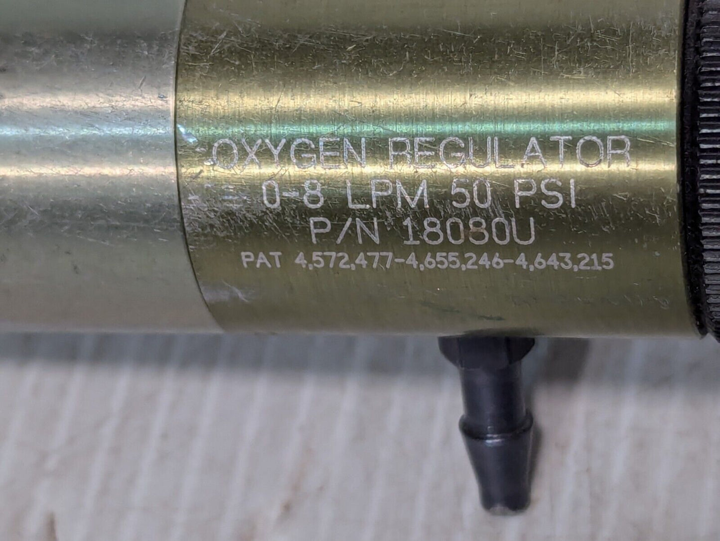 18080U Oxygen Regulator 8 LPM 50 PSI - Free Shipping
