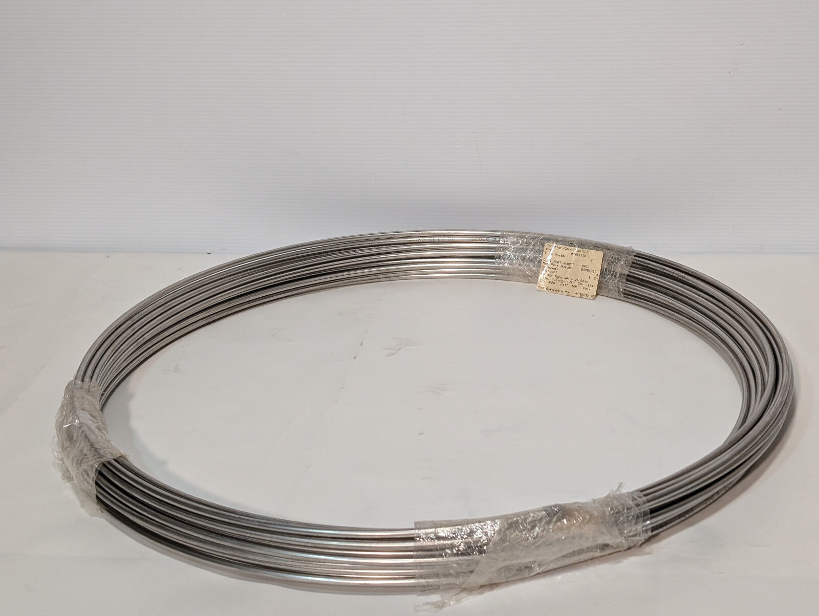 McMaster-Carr 8989K931 Welded Type 304 Stainless Steel Tubing 1/4"OD, 100ft Coil